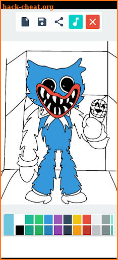 Huggy Wuggy Coloring Game screenshot