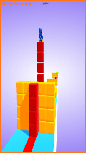 Huggy Wuggy Cube Surfer Game screenshot