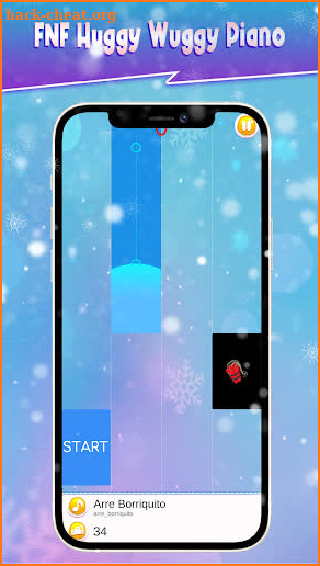 Huggy Wuggy Mod Piano Hop Tiles Game screenshot