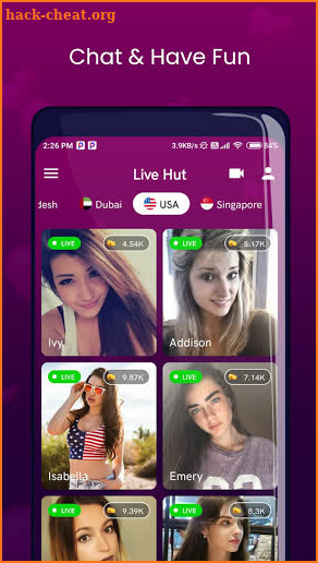 Humile - live video chat with private call screenshot