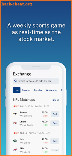 HUNDO Sports Exchange screenshot