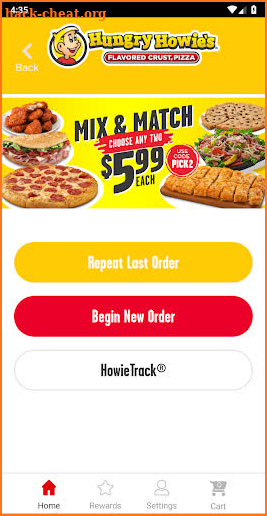 Hungry Howies Pizza screenshot