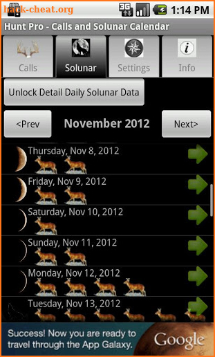 Hunt Pro - Calls and Solunar screenshot