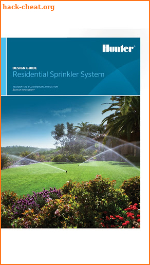 Hunter Irrigation Catalogs screenshot