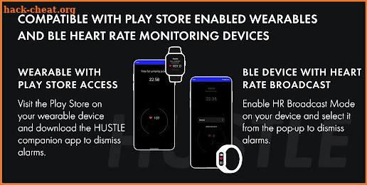 Hustle: HeartRate Alarm Clock screenshot