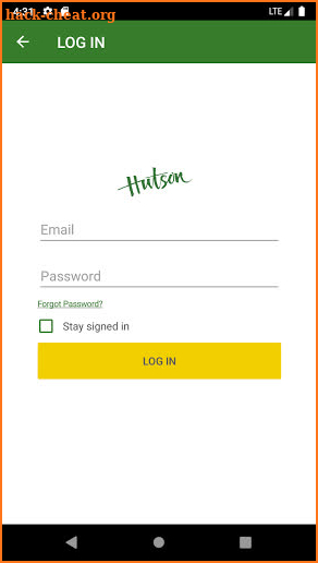 Hutson Customer Portal screenshot