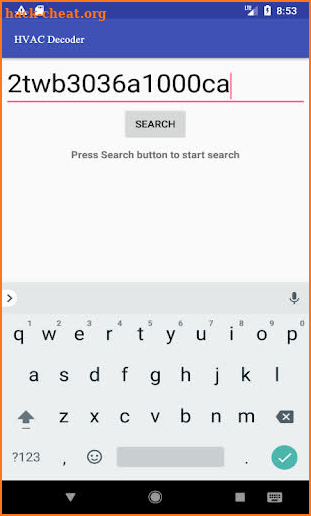 HVAC Decoder screenshot
