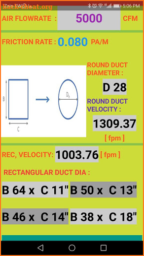 HVAC DUCTULATOR screenshot