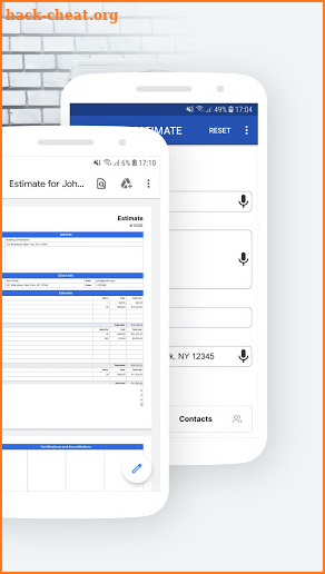 HVAC Estimate App screenshot