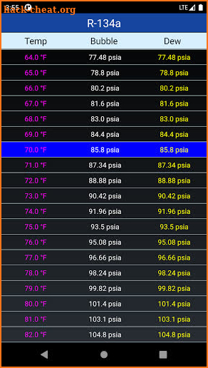 HVAC Refrigerant PT - A/C screenshot