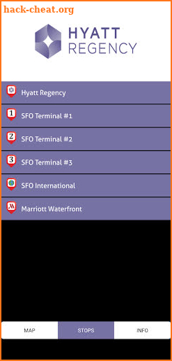 Hyatt SFO Shuttles screenshot