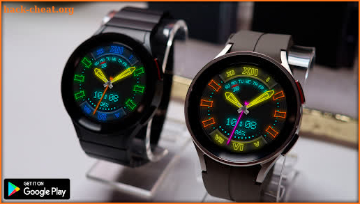 Hybrid NEON Color Watchface screenshot