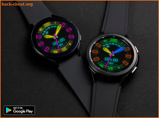 Hybrid NEON Color Watchface screenshot