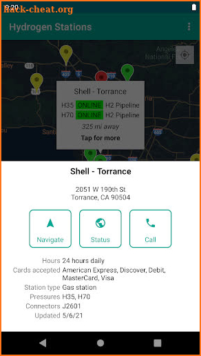 Hydrogen Stations USA screenshot