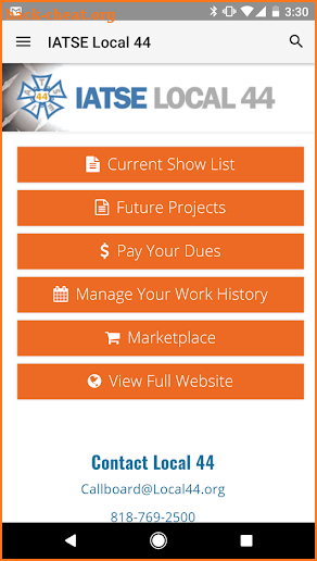 IATSE Local 44 App screenshot