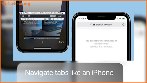 iBrowser : iPhone browser iOS screenshot