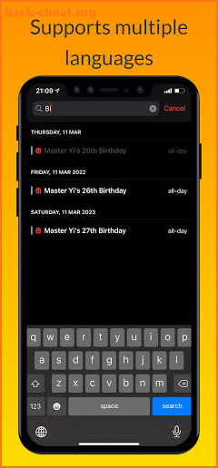 iCalendar - Calendar iOS style screenshot