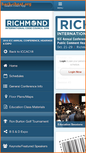 ICCAC18 screenshot