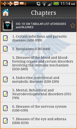 ICD-10 Fast Lookup screenshot