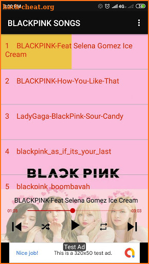 Ice Cream - BlackPink Song Offline 2020 screenshot