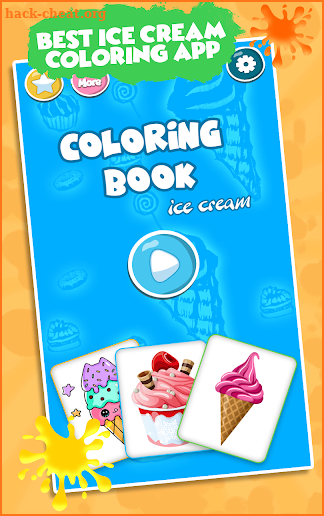 Ice Cream Coloring Book screenshot