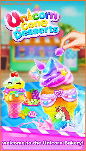 Ice Cream Cone Maker- Unicorn Cup Cakes Games screenshot