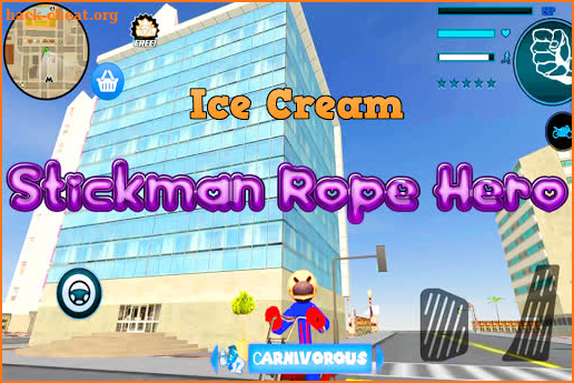 Ice Cream Stickman Rope Hero screenshot