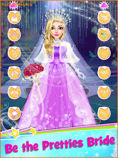 Ice Princess Wedding Dress Up Stylist screenshot