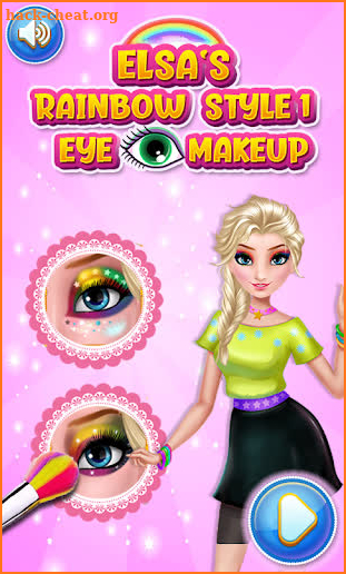 Ice Queen Rainbow Eye Makeup screenshot