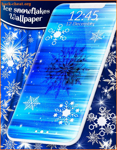 Ice Snowflakes Live Wallpapers screenshot