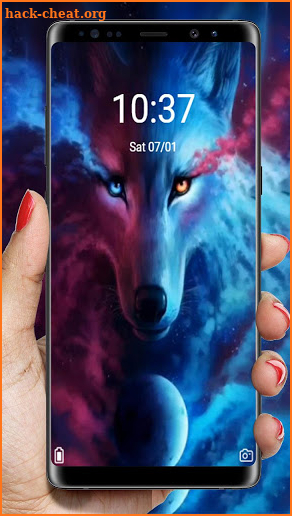 Ice Wolf Live Screen Lock screenshot