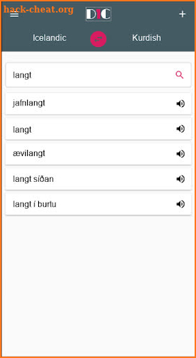 Icelandic - Kurdish Dictionary (Dic1) screenshot