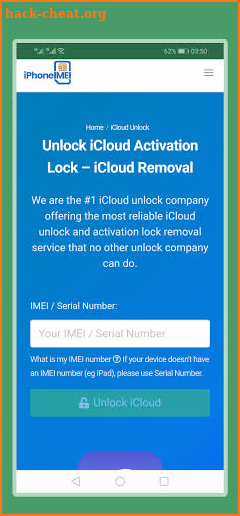 iCloud and Network Unlock screenshot