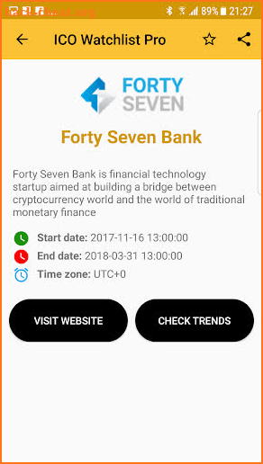 ICO Watchlist Pro screenshot