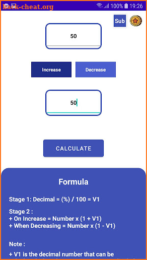 ID Percent of Number screenshot