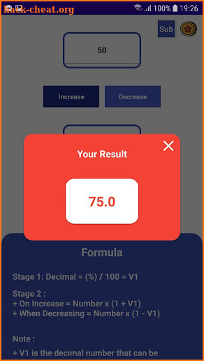 ID Percent of Number screenshot