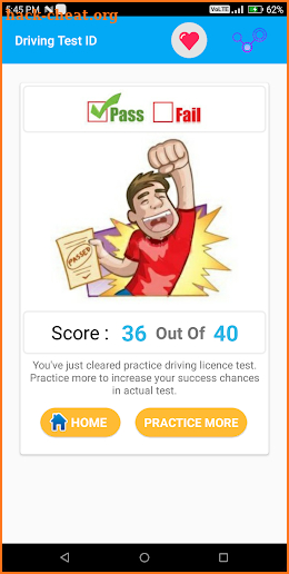 Idaho DMV Permit Practice Test 2018 screenshot