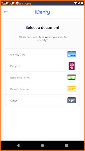 iDenfy Identity Verification screenshot