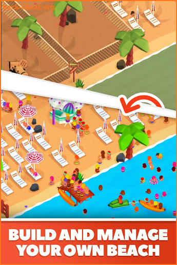 Idle Beach Tycoon : Cash Manager Simulator screenshot