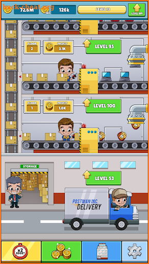 Idle Box Tycoon - Incremental Factory Game screenshot