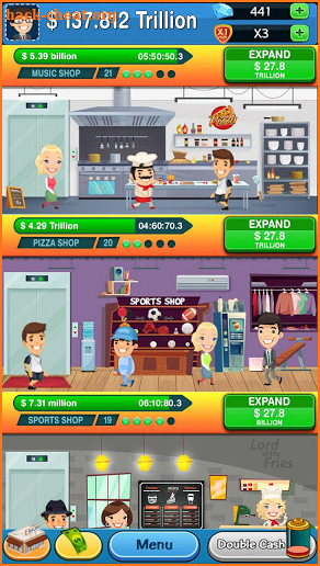 Idle Cash Clicker: Money Tycoon- Manager Simulator screenshot