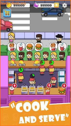 Idle Food Bar: Food Truck screenshot