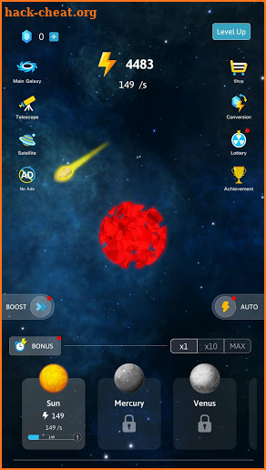 Idle Galaxy Creator screenshot