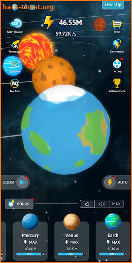 Idle Galaxy-Planet Creator screenshot