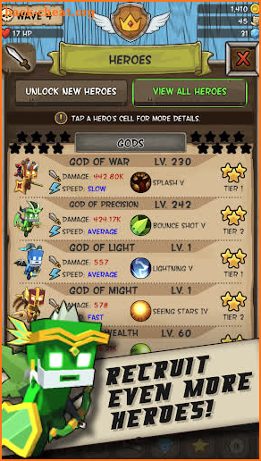 Idle Hero TD - Fantasy Tower Defense screenshot