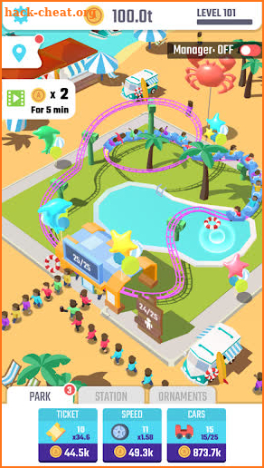 Idle Roller Coaster screenshot