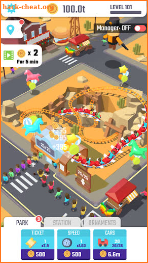 Idle Roller Coaster screenshot