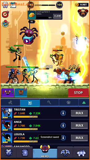 Idle Stickman Heroes: Monster Age screenshot