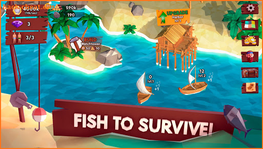 Idle Tropic Empire - Fishing Tycoon screenshot