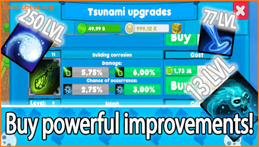 Idle Tycoon. Tsunami. Clicker & automatic & mining screenshot